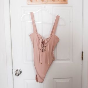 Forever 21 Lace-Up One Piece